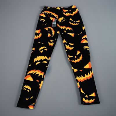 NEW No Boundaries Spooky Halloween Pumpkins Ankle Length Leggings Women's Jr LG